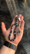 Black Agate Stone Beads Tasbeeh